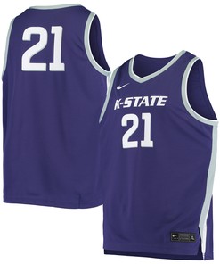 #21 Kansas State Wildcats Replica Basketball Jersey - Purple Ncaa