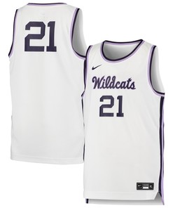#21 Kansas State Wildcats Team Replica Basketball Jersey - White Ncaa