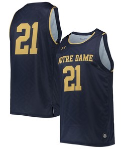 #21 Notre Dame Fighting Irish Under Armour Alternate Replica Basketball Jersey - Navy Ncaa
