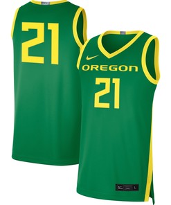 #21 Oregon Ducks Limited Basketball Jersey - Green Ncaa
