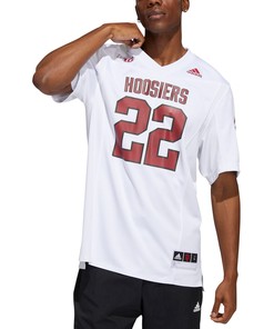 #22 Indiana Hoosiers Adidas 90s Away Premier Strategy Jersey - White Ncaa