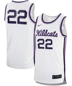 #22 Kansas State Wildcats Retro Replica Basketball Jersey - White Ncaa