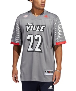 #22 Louisville Cardinals Adidas Iron Wings Premier Strategy Jersey - Charcoal Ncaa