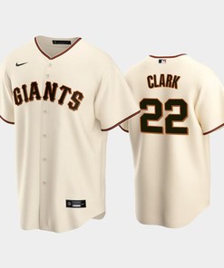 22 Will Clark Cream Home San Francisco Giants Jersey