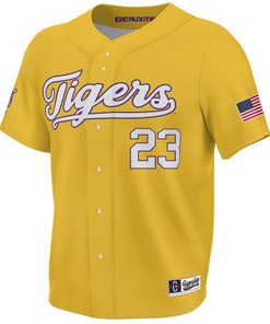 #23 LSU Tigers 2023 NCAA World Series Champions Jersey - Men Gold