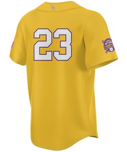 #23 LSU Tigers 2023 NCAA World Series Champions Jersey - Men Gold