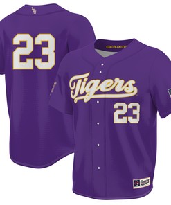#23 LSU Tigers 2023 NCAA World Series Champions Jersey - Men Purple