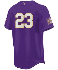 #23 LSU Tigers 2023 NCAA World Series Champions Jersey - Men Purple