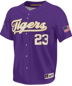 #23 LSU Tigers 2023 NCAA World Series Champions Jersey - Men Purple