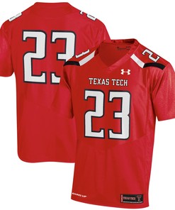 #23 Texas Tech Red Raiders Under Armour Replica Jersey - Red Ncaa