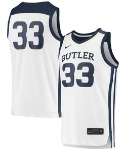 #33 Butler Bulldogs Replica Basketball Jersey - White Ncaa