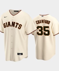 35 Brandon Crawford Cream Home San Francisco Giants Jersey