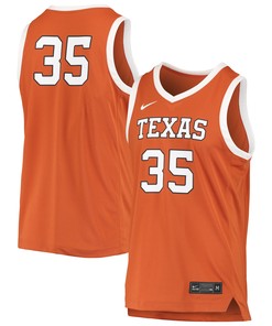 #35 Texas Longhorns Replica Womens Basketball Jersey - Texas Orange Ncaa