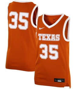 #35 Texas Longhorns Team Replica Basketball Jersey - Texas Orange Ncaa