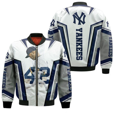 42 New York Yankees Mariano Rivera Bomber Jacket Model 134
