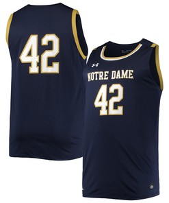 #42 Notre Dame Fighting Irish Under Armour Replica Basketball Jersey - Navy Ncaa
