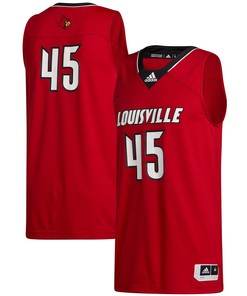 #45 Louisville Cardinals Adidas Swingman Jersey - Red Ncaa