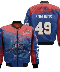 49 Tremaine Edmunds 49 Buffalo Bills Great Player 2020 Nfl Season Jersey Bomber Jacket