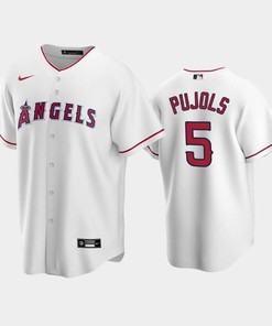 5 Albert Pujols White Los Angeles Angels Home Jersey