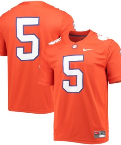#5 Clemson Tigers Game Jersey - Orange Ncaa