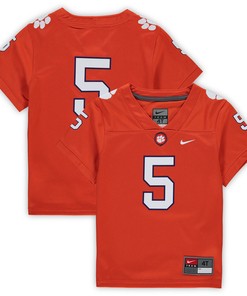 #5 Clemson Tigers Toddler Untouchable Football Jersey - Orange Ncaa