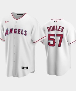 57 Hansel Robles White Los Angeles Angels Home Jersey