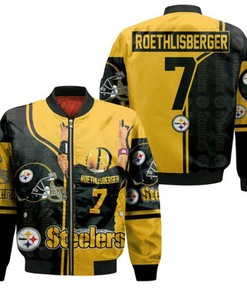 7 Ben Roethlisberger 7 Pittsburgh Steelers Jersey Great Player 2020 Nfl Season Jersey Bomber Jacket Model 177