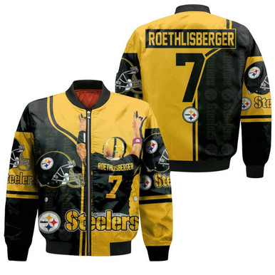 7 Ben Roethlisberger 7 Pittsburgh Steelers Jersey Great Player 2020 Nfl Season Jersey Bomber Jacket Model 177