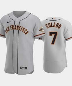 7 Donovan Solano Gray Road San Francisco Giants Jersey