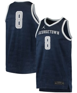 #8 Georgetown Hoyas Jordan Brand Team Replica Basketball Jersey - Navy Ncaa
