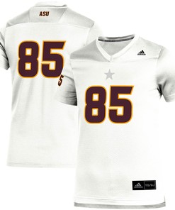 #85 Arizona State Sun Devils Adidas Team Replica Football Jersey - White Ncaa