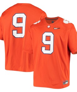 #9 Clemson Tigers Game Jersey - Orange Ncaa