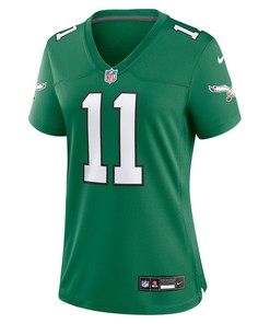 A.J. Brown 11 Philadelphia Eagles Alternate Game Women Jersey - Kelly Green