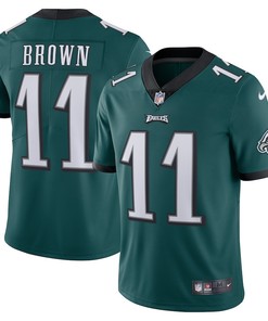 A.J. Brown 11 Philadelphia Eagles Men's Vapor Limited Jersey - Midnight Green
