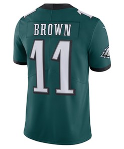 A.J. Brown 11 Philadelphia Eagles Men's Vapor Limited Jersey - Midnight Green