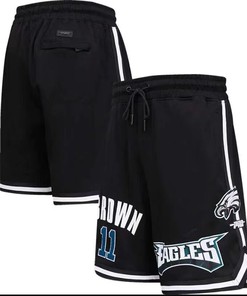 A.J. Brown 11 Philadelphia Eagles Team Player Shorts - Black