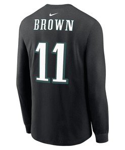 A.J. Brown Philadelphia Eagles Super Bowl LVII Long Sleeve T-Shirt - Black
