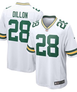 AJ Dillon Green Bay Packers Game Player Jersey - White