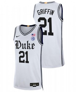 AJ Griffin 21 White Duke Blue Devils 2023 Limited Basketball The Brotherhood Jersey