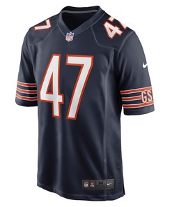A.J. Klein 47 Chicago Bears Game Player Jersey - Navy