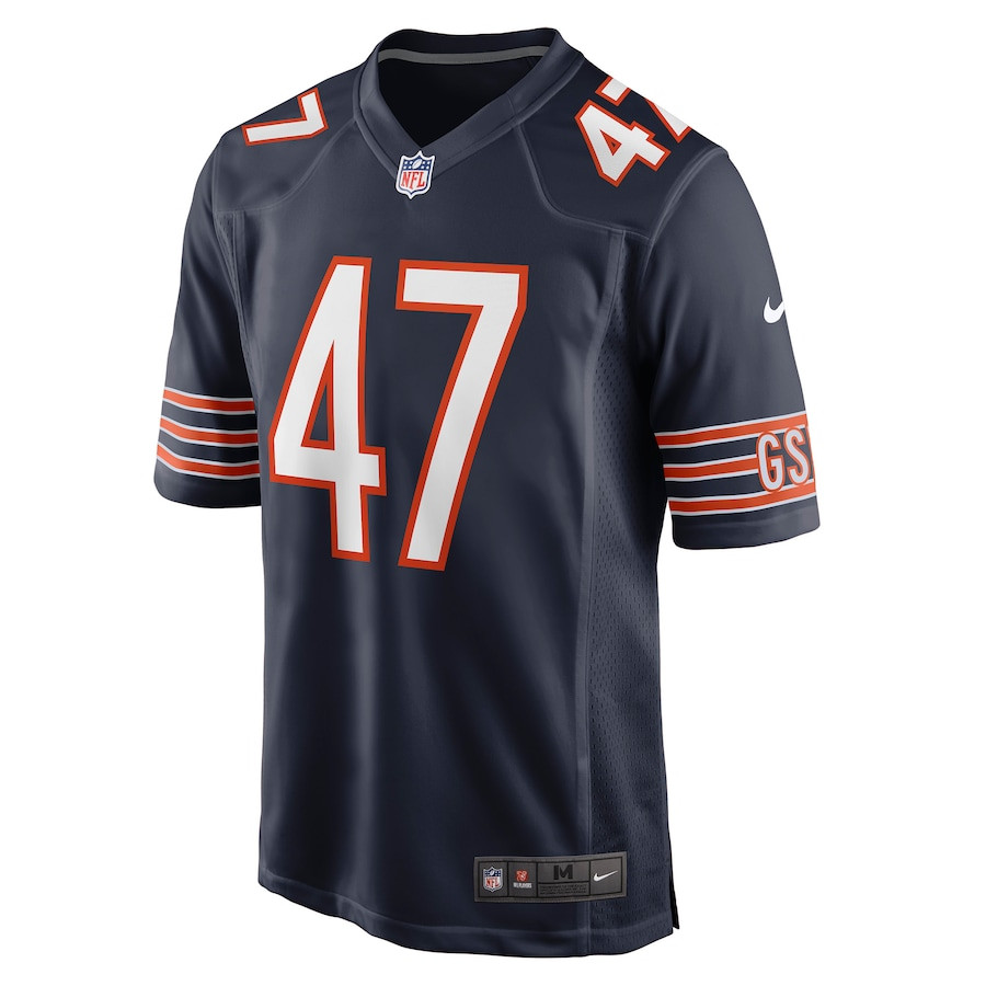 A.J. Klein 47 Chicago Bears Game Player Jersey - Navy