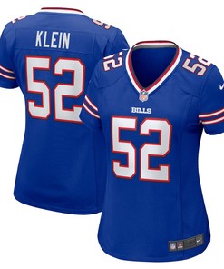 A.J. Klein 52 Buffalo Bills Women's Home Game Player Jersey - Royal