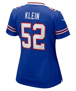 A.J. Klein 52 Buffalo Bills Women's Home Game Player Jersey - Royal
