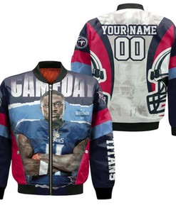 A.J.Brown 11 Tennessee Titans Afc South Division Super Bowl 2021 Personalized Bomber Jacket Model 228