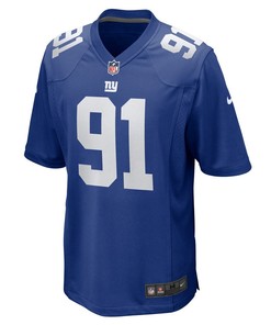 A'Shawn Robinson 91 New York Giants Team Game Jersey - Royal