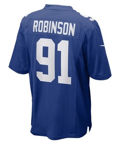 A'Shawn Robinson 91 New York Giants Team Game Jersey - Royal