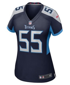Aaron Brewer Tennessee Titans Women's Game Player Jersey - Navy