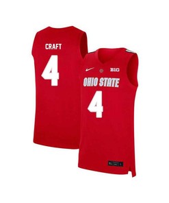 Aaron Craft 4 Ohio State Buckeyes Elite Basketball Men Jersey - Red
