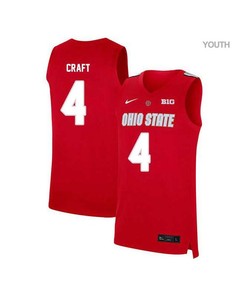 Aaron Craft 4 Ohio State Buckeyes Elite Basketball Youth Jersey - Red
