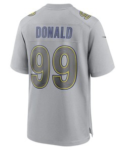 Aaron Donald 99 Los Angeles Rams Men Atmosphere Fashion Game Jersey - Gray